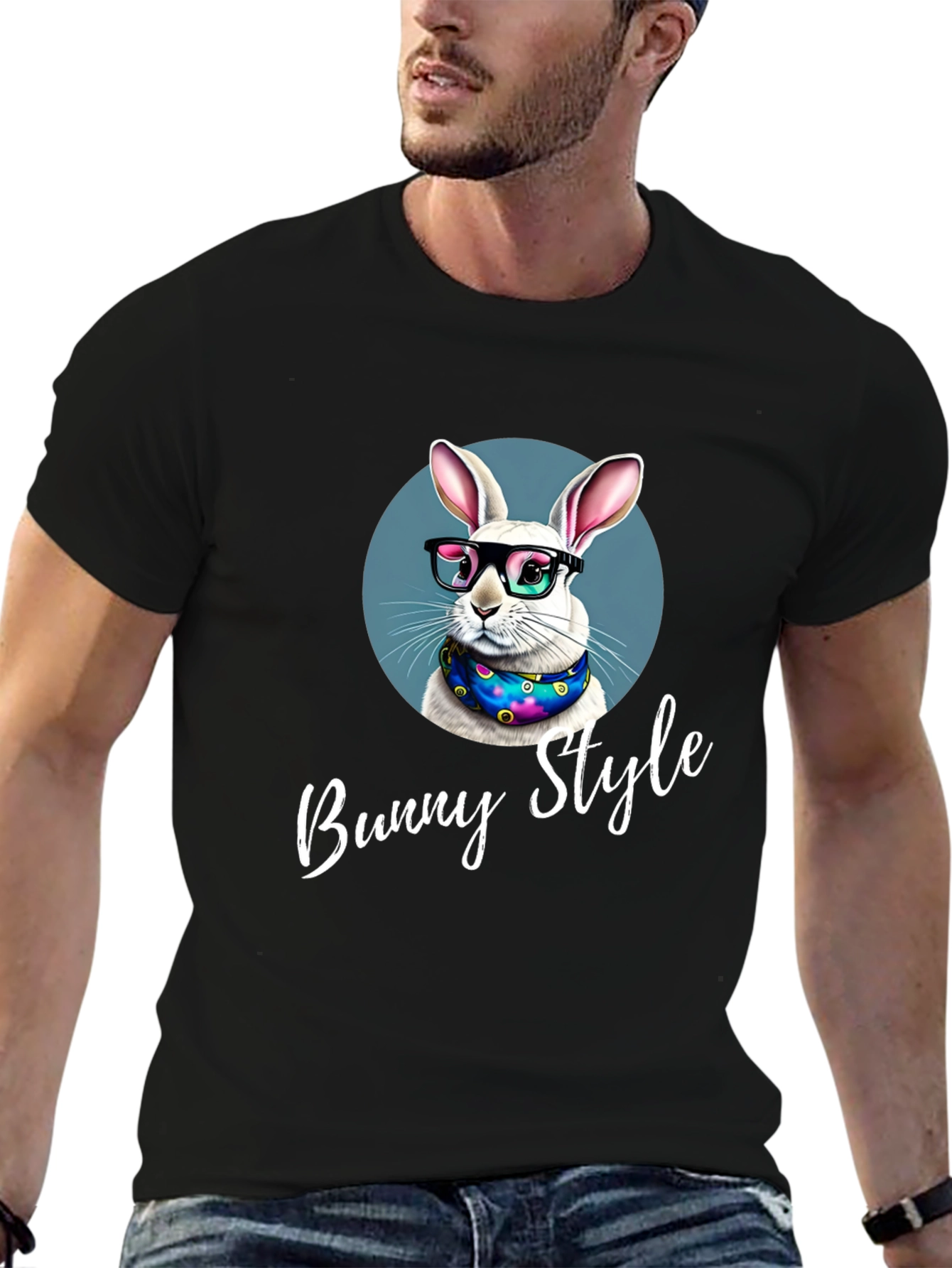 Bunny Style T-Shirt - Cool Rabbit Design