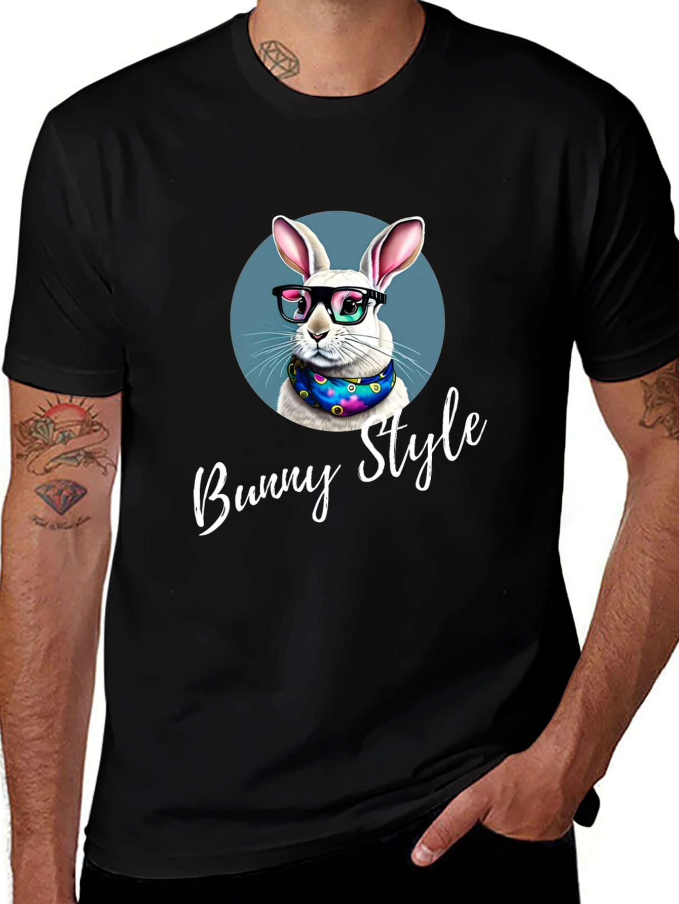 Bunny Style T-Shirt - Cool Rabbit Design