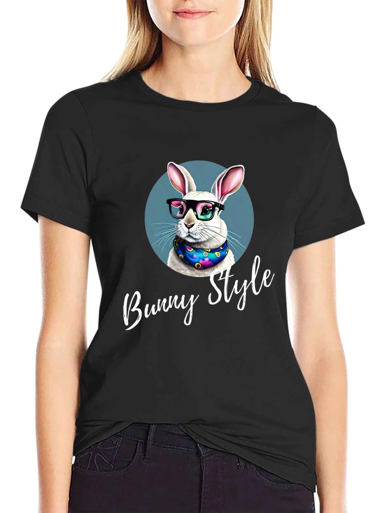 Bunny Style T-Shirt - Cool Rabbit Design