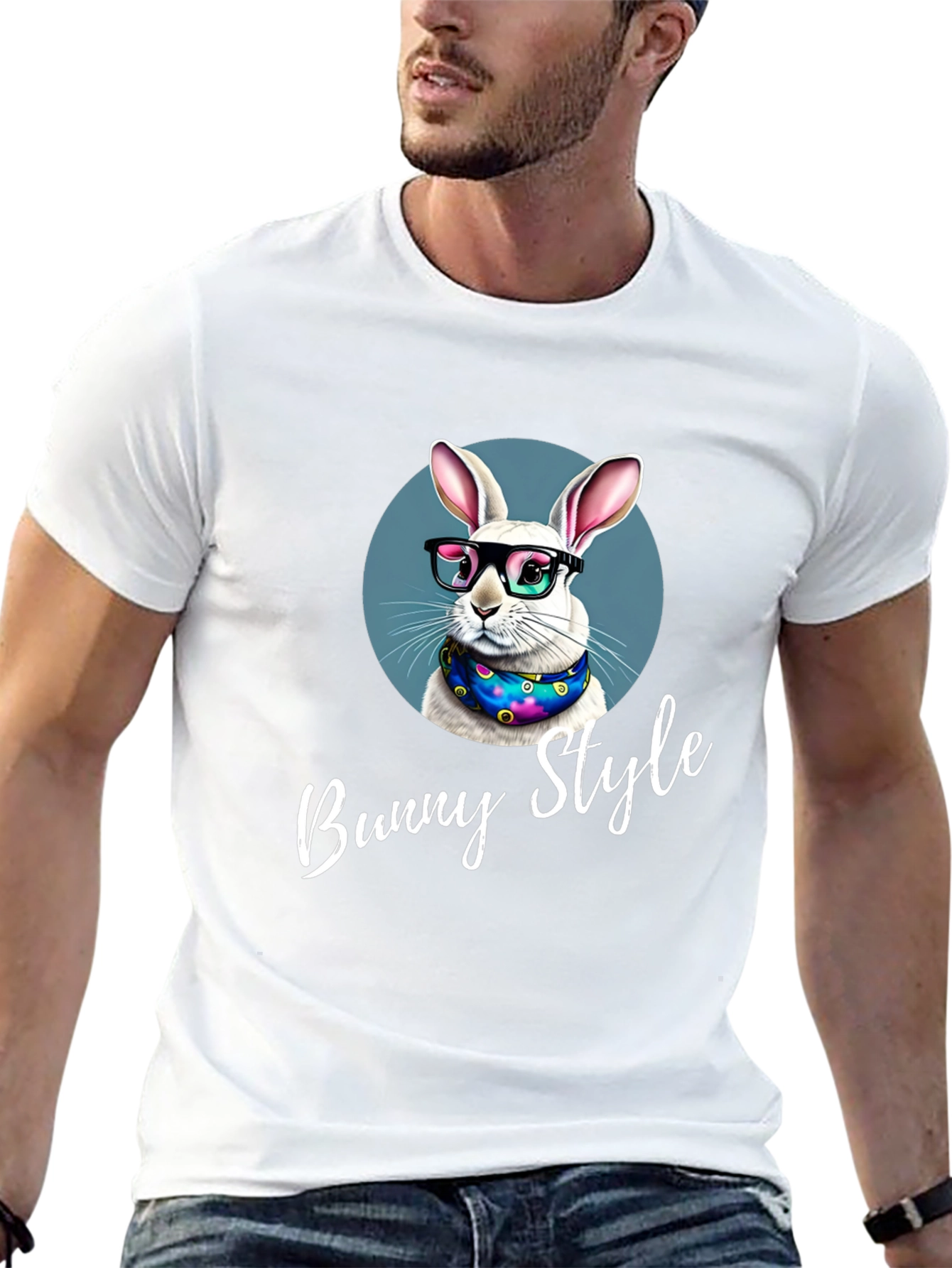 Bunny Style T-Shirt - Cool Rabbit Design