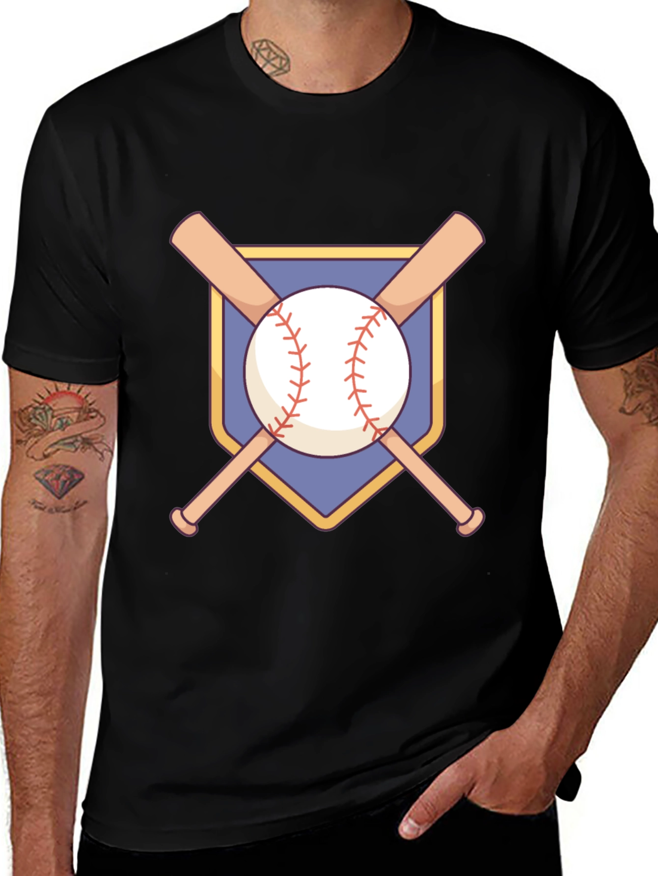 Baseball Bats & Ball Graphic Tee