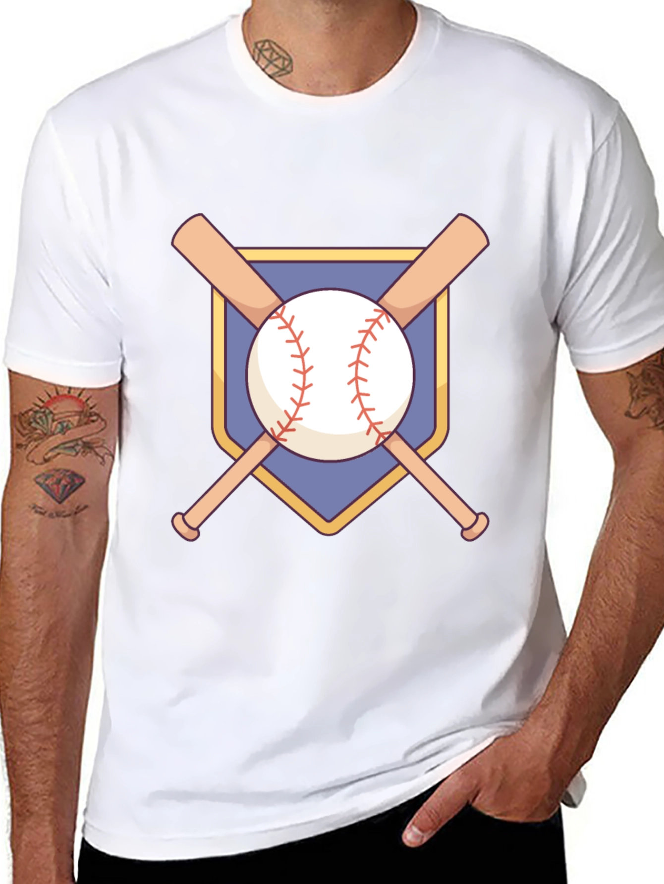 Baseball Bats & Ball Graphic Tee