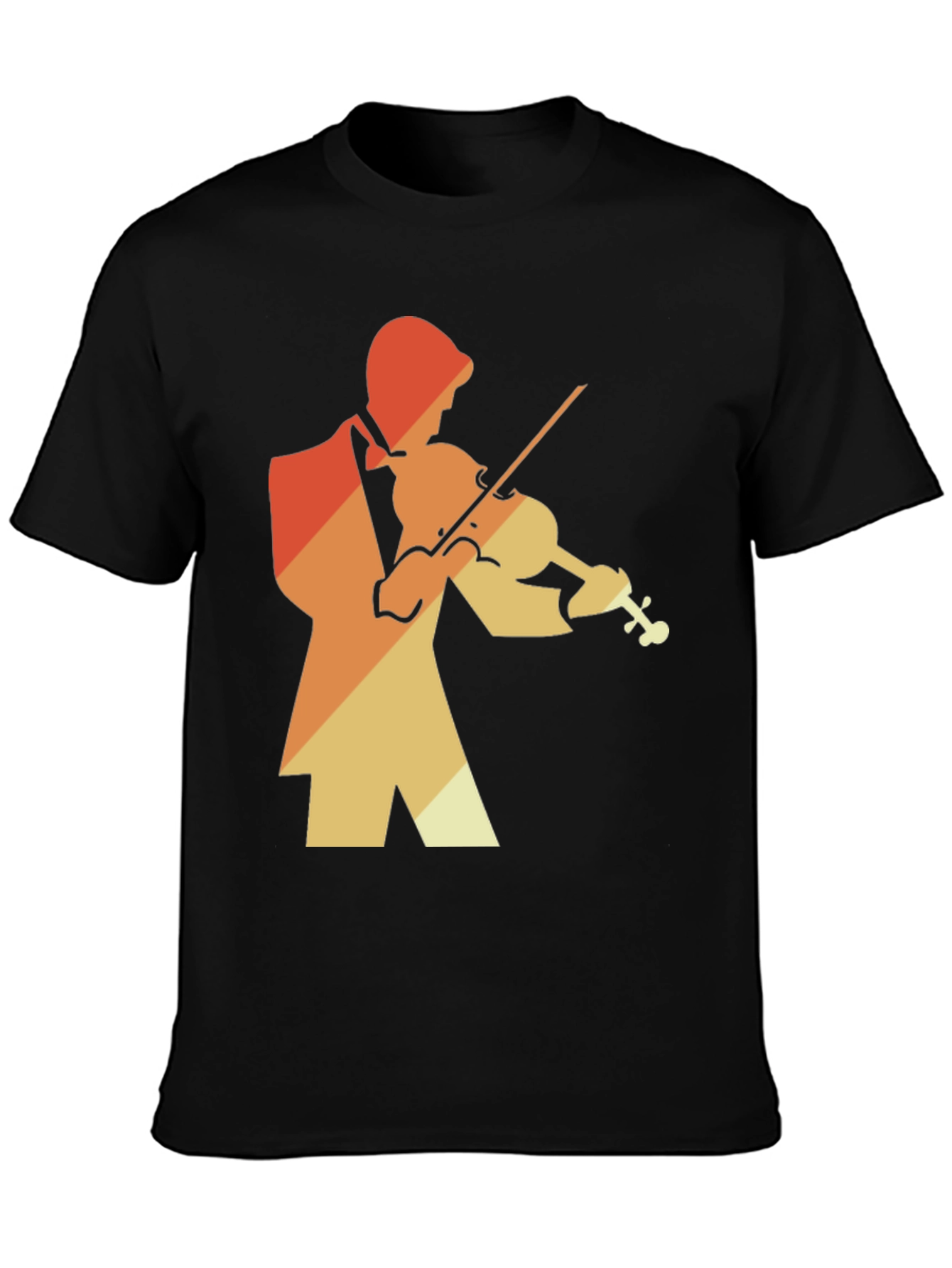 Retro Violin Player Graphic Tee