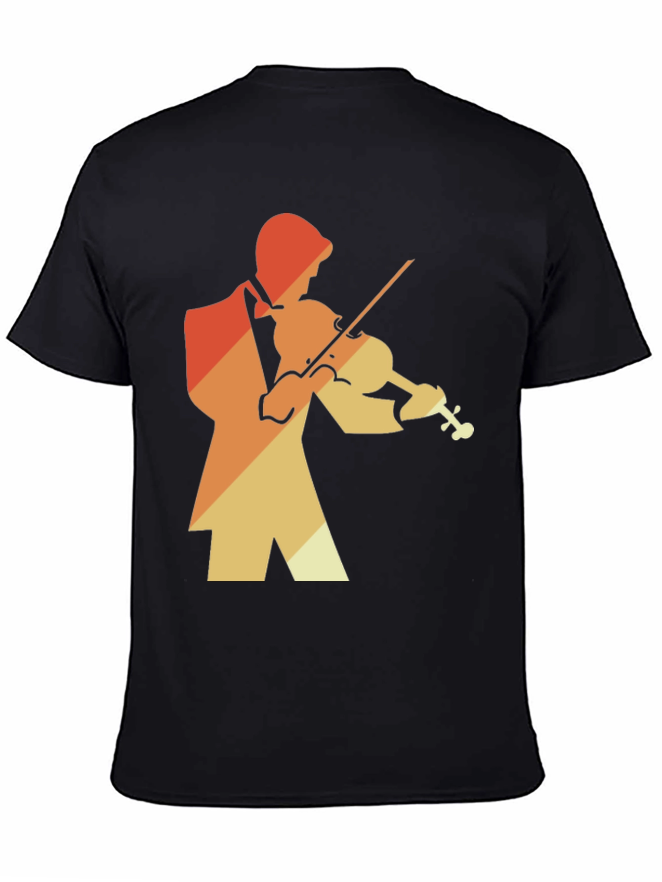Retro Violin Player Graphic Tee