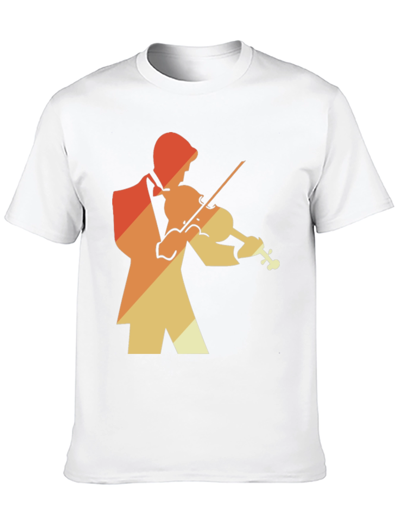 Retro Violin Player Graphic Tee