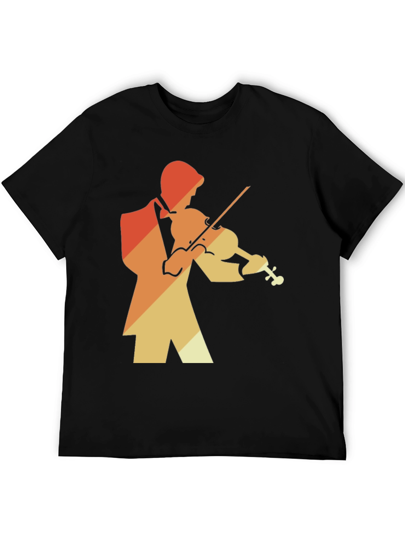 Retro Violin Player Graphic Tee