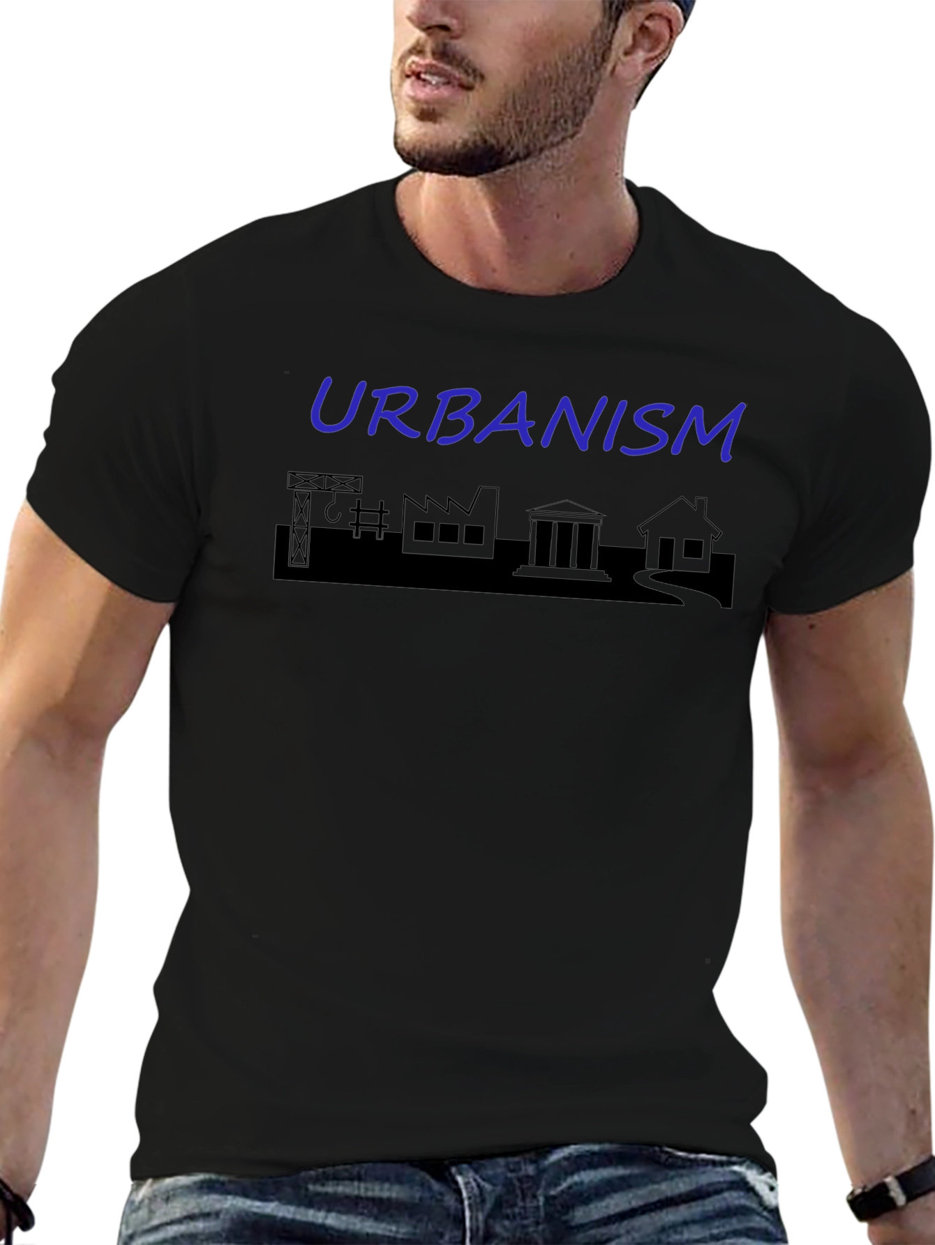 Urbanism Graphic T-Shirt - Black Tee
