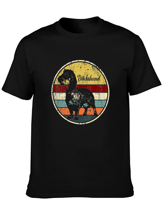 Vintage Dachshund Dog Graphic T-Shirt