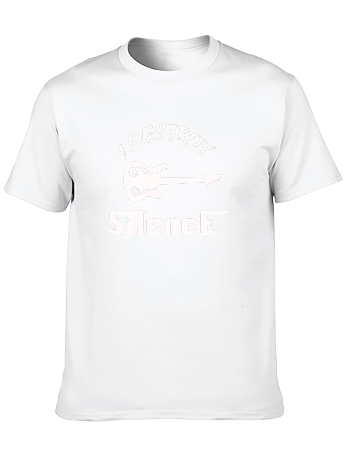 I Destroy Silence Guitar Graphic T-Shirt