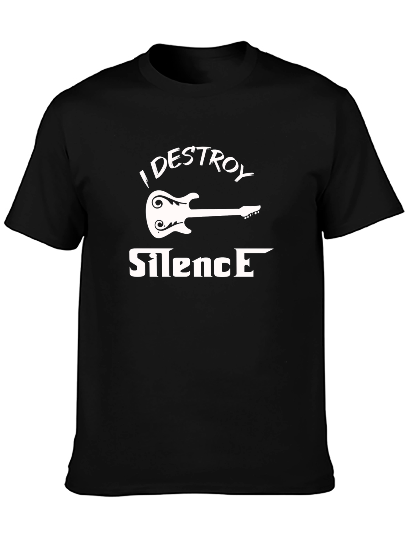 I Destroy Silence Guitar Graphic T-Shirt