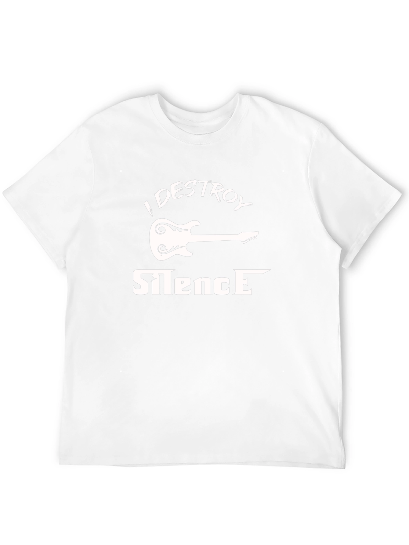 I Destroy Silence Guitar Graphic T-Shirt