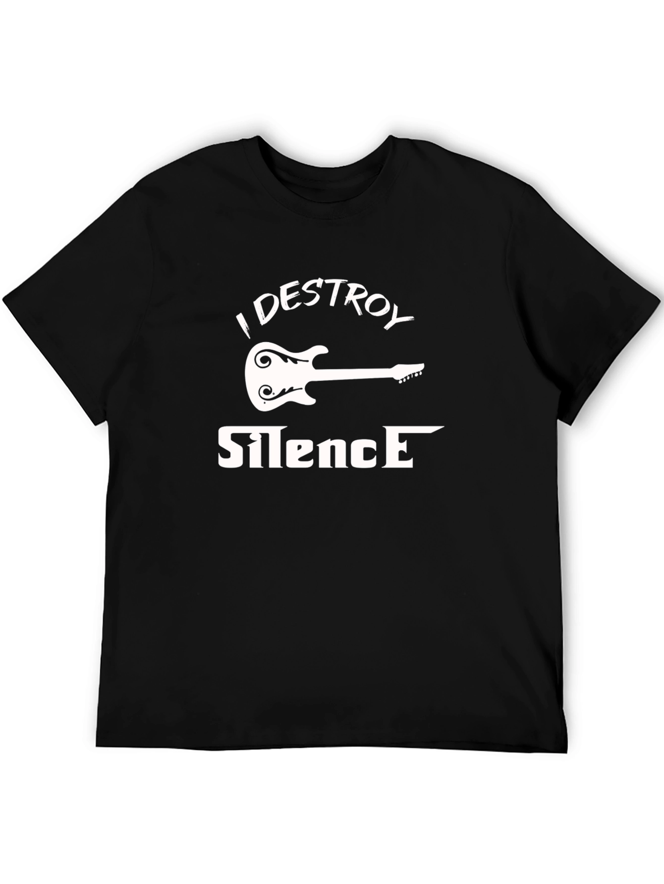 I Destroy Silence Guitar Graphic T-Shirt