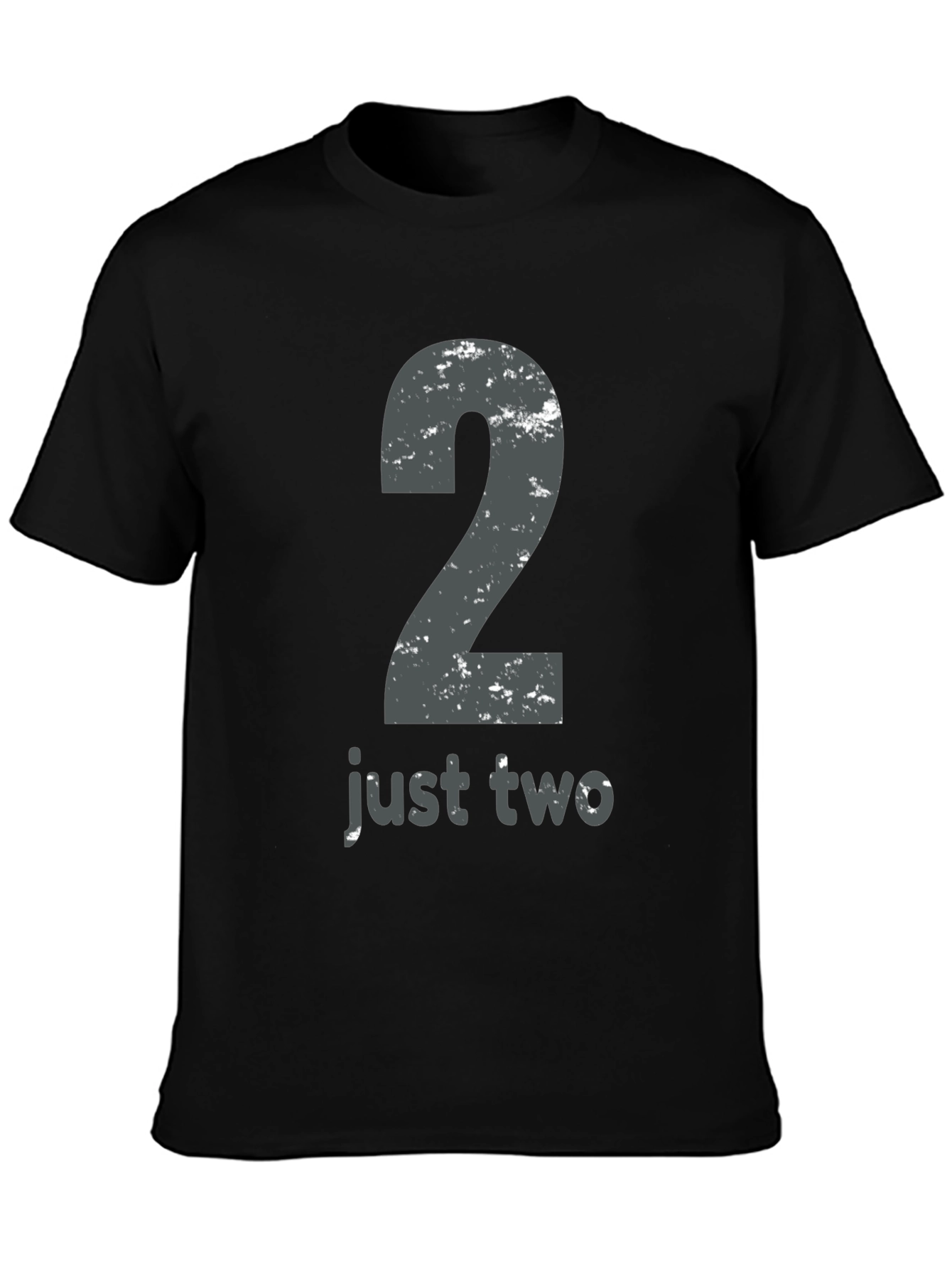 Just Two T-Shirt - Distressed Number 2 Tee