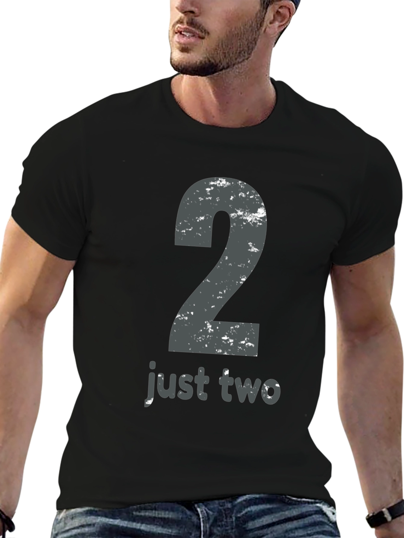Just Two T-Shirt - Distressed Number 2 Tee