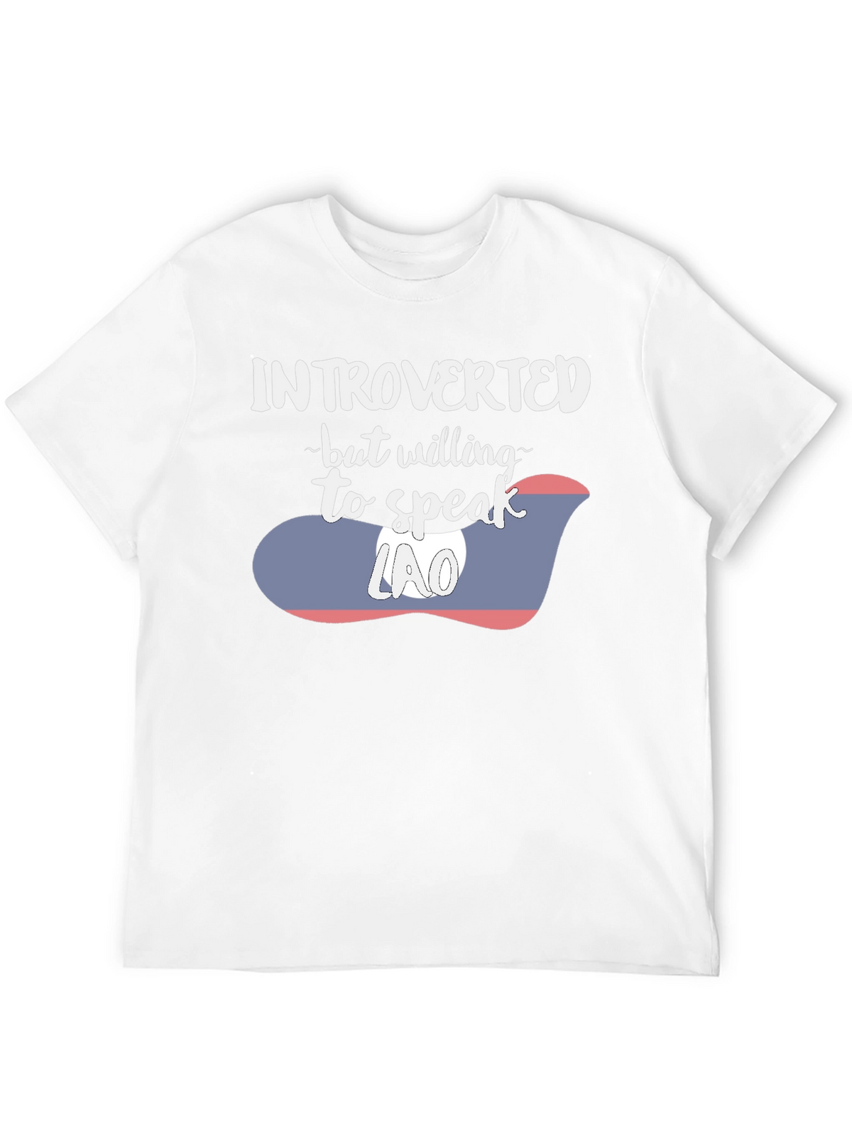 Introverted Lao Flag Graphic Tee