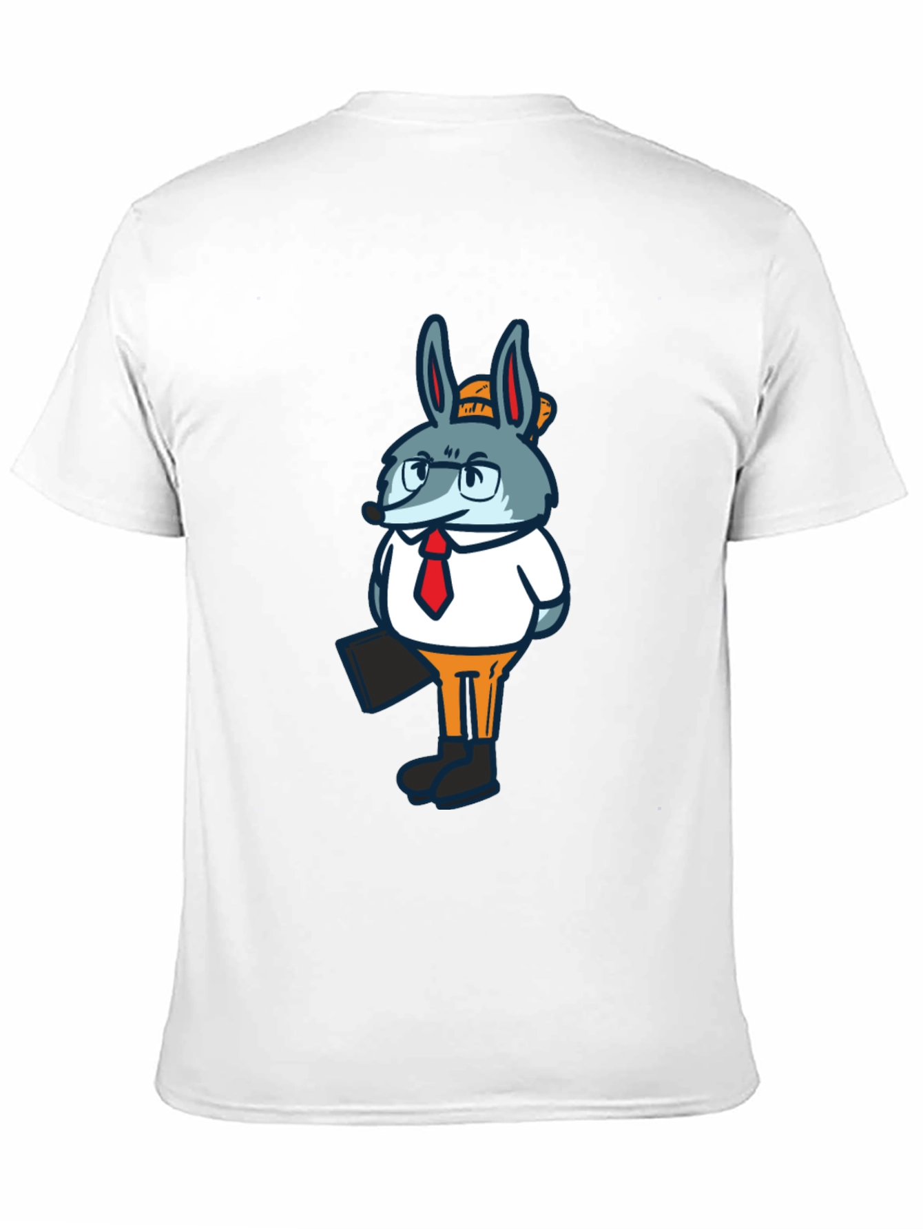 Business Bunny Graphic T-Shirt - Black