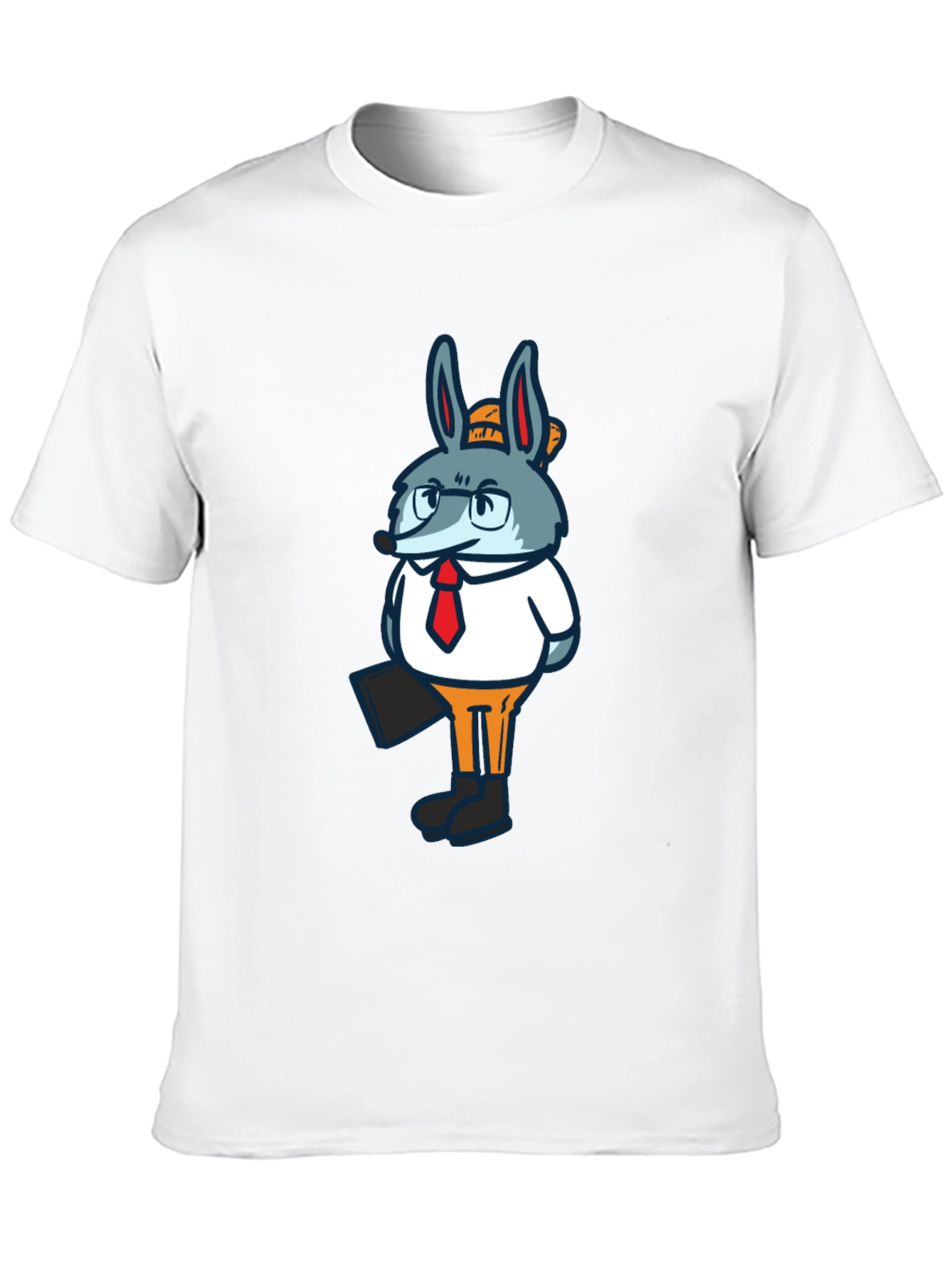 Business Bunny Graphic T-Shirt - Black