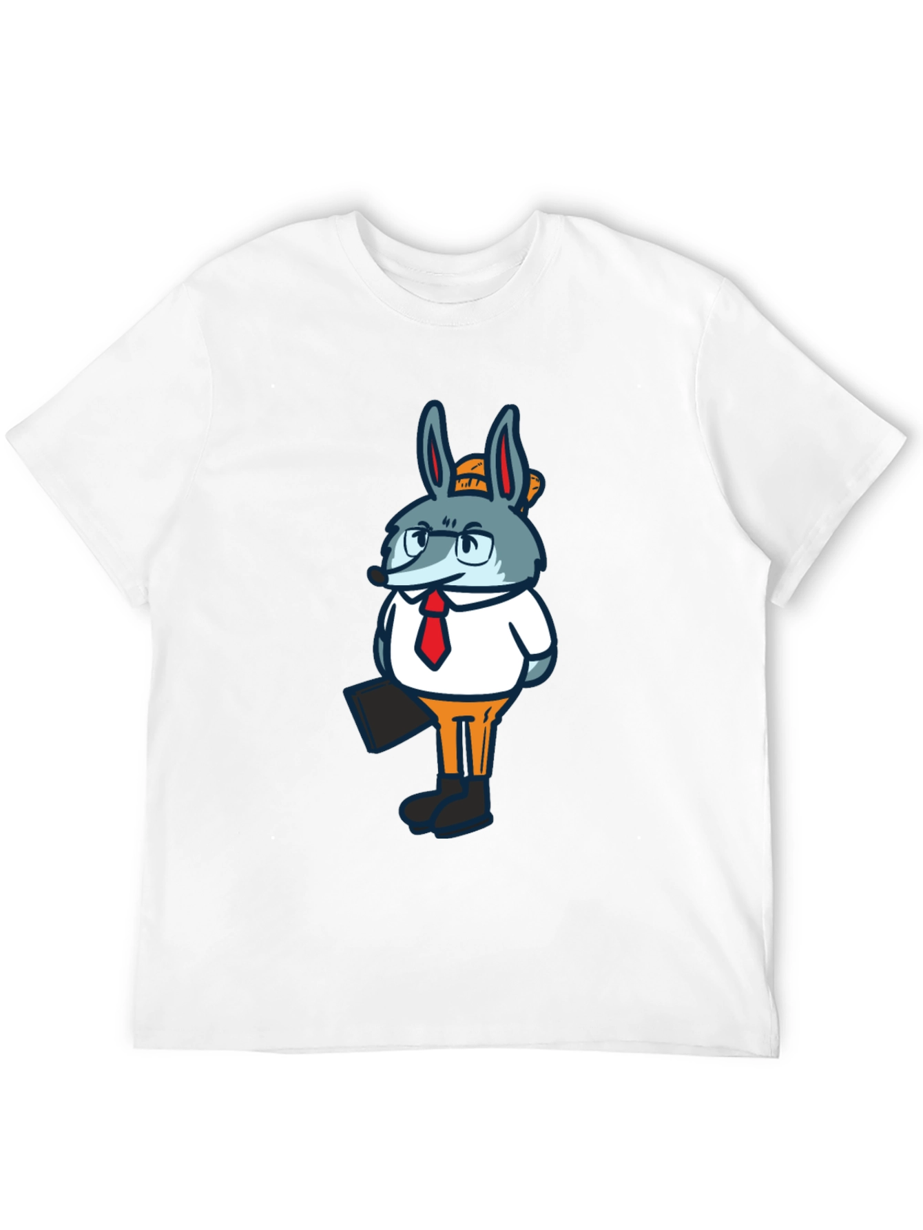 Business Bunny Graphic T-Shirt - Black