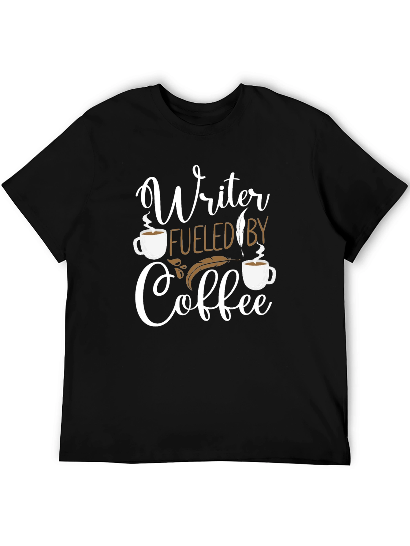 Writer Fueled By Coffee Graphic T-Shirt
