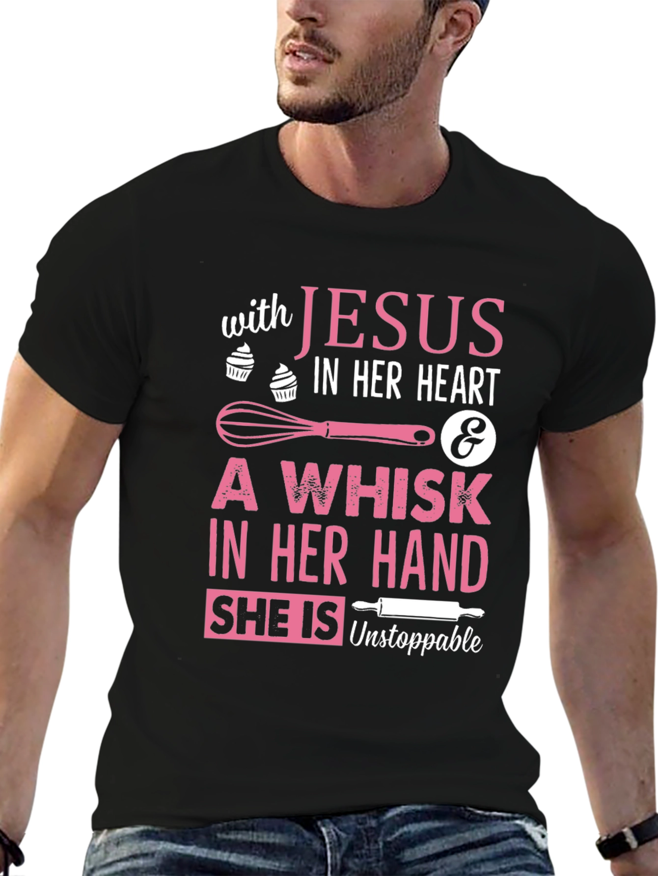 With Jesus In Her Heart T-Shirt