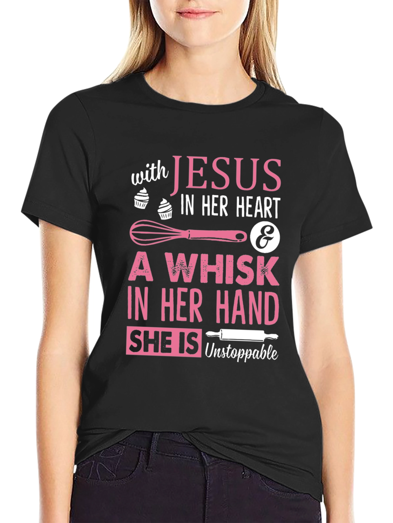 With Jesus In Her Heart T-Shirt