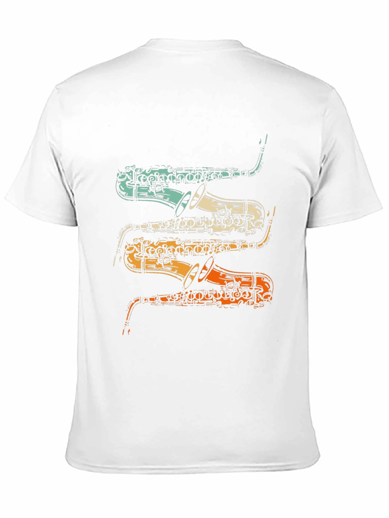 Retro Saxophone T-Shirt - Musical Instrument Tee
