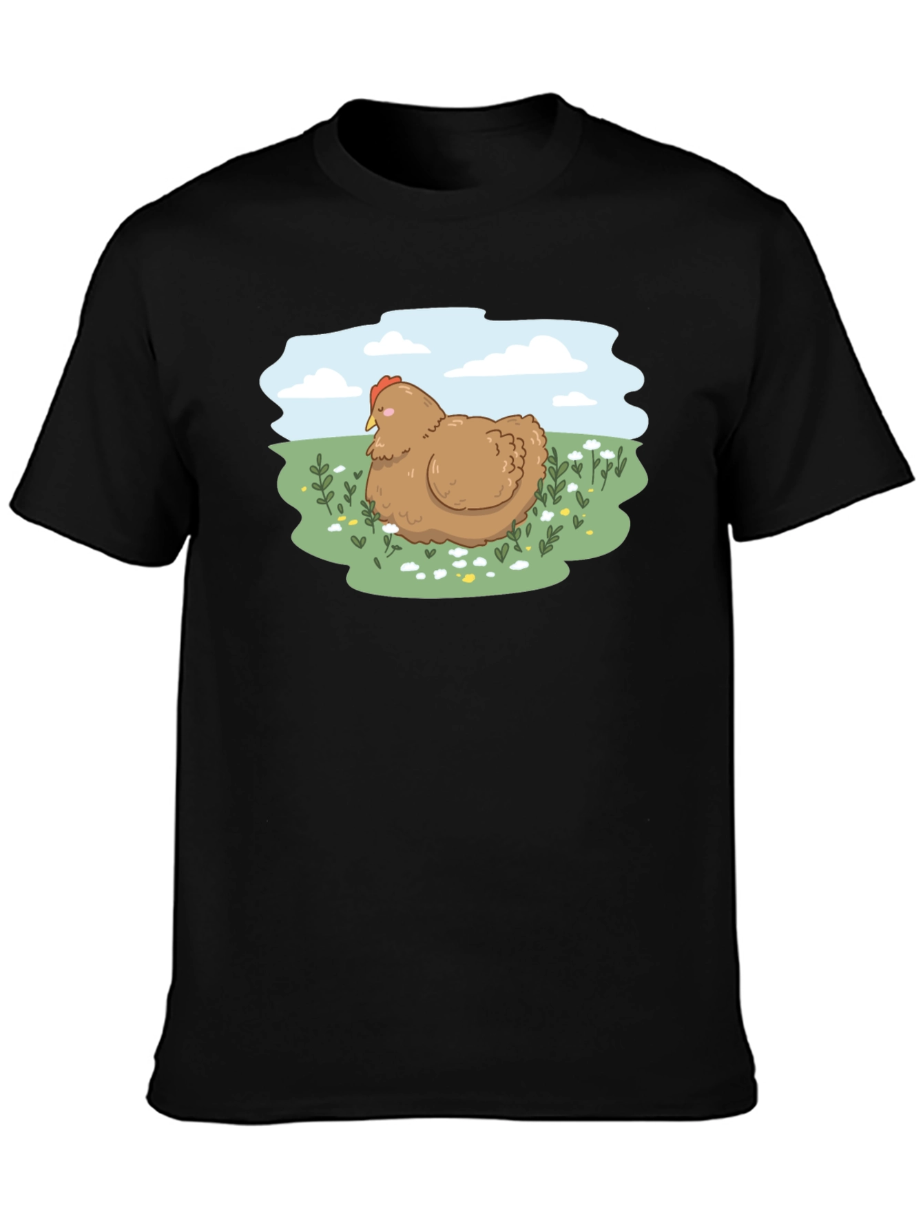 Cute Chicken Meadow T-Shirt