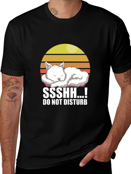 Do Not Disturb Cat T-Shirt - Cute Pet Lover Tee