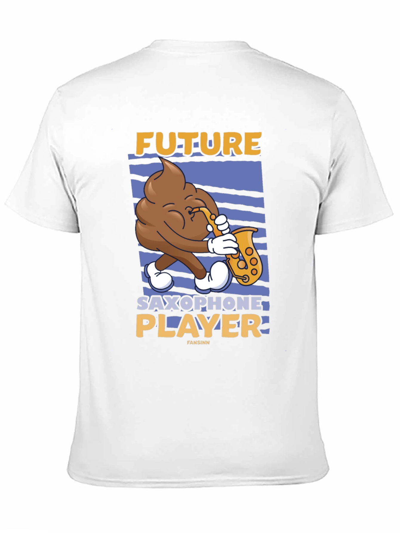 Future Saxophone Player T-Shirt - Funny Poop Emoji Tee