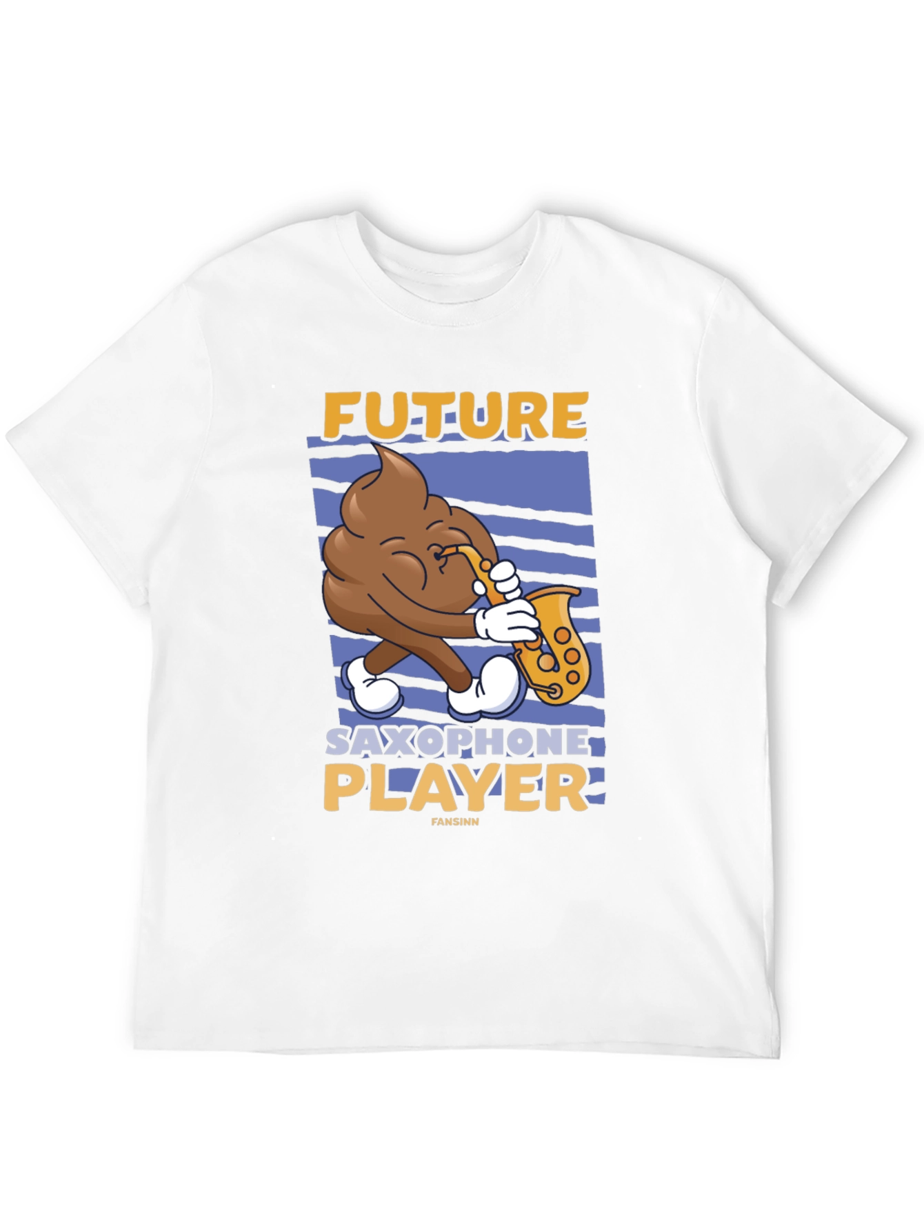 Future Saxophone Player T-Shirt - Funny Poop Emoji Tee