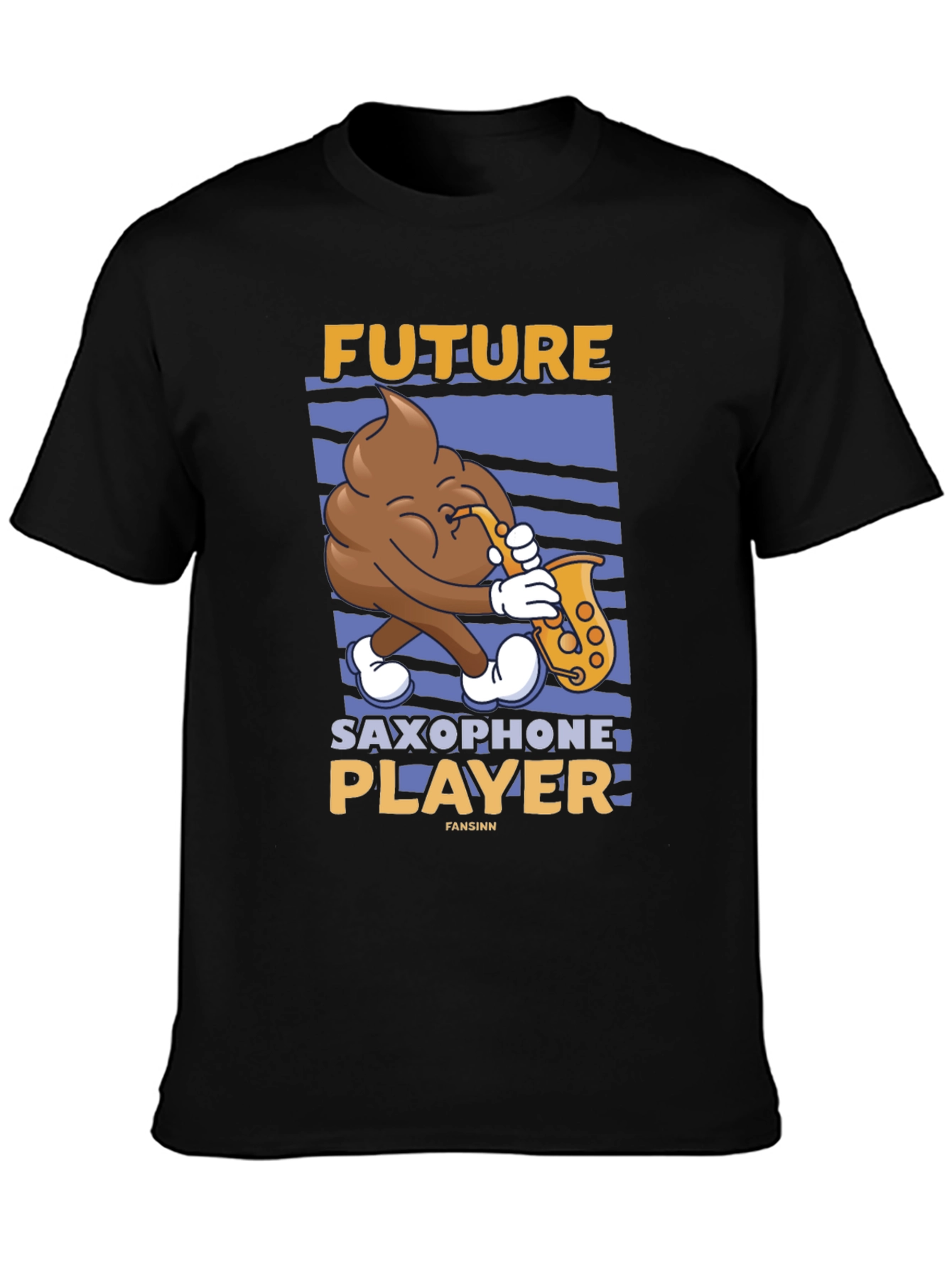 Future Saxophone Player T-Shirt - Funny Poop Emoji Tee