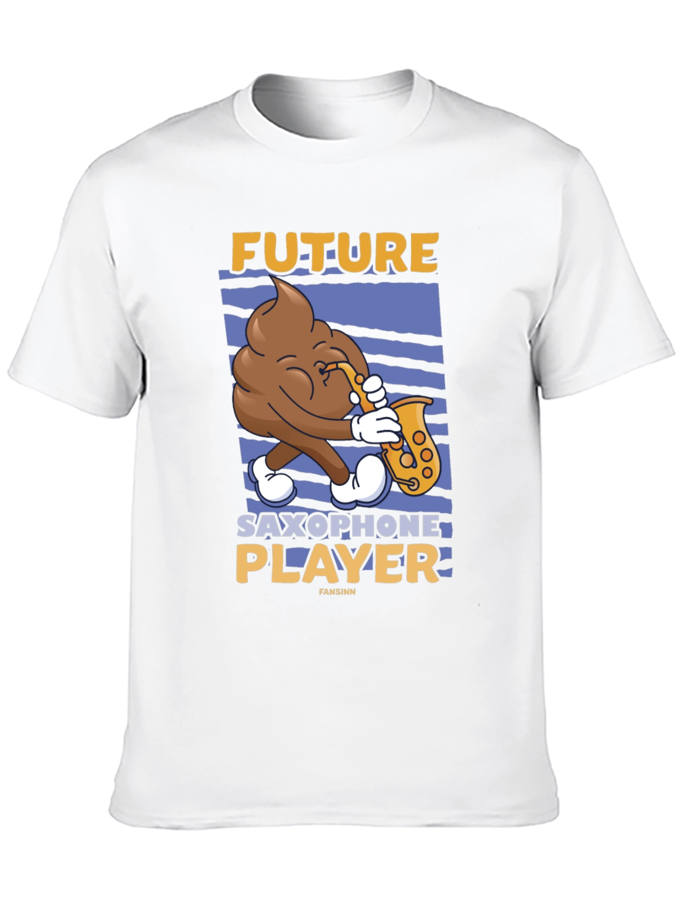 Future Saxophone Player T-Shirt - Funny Poop Emoji Tee
