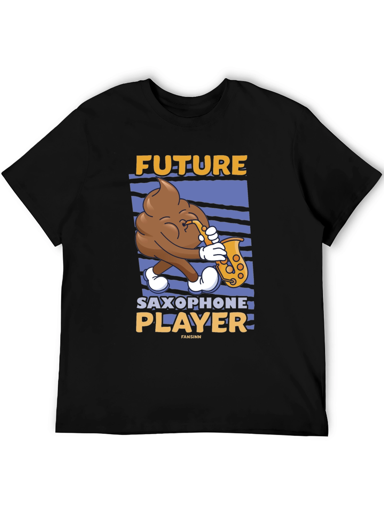 Future Saxophone Player T-Shirt - Funny Poop Emoji Tee