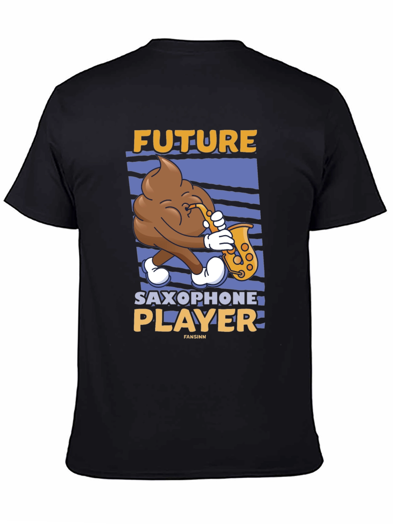 Future Saxophone Player T-Shirt - Funny Poop Emoji Tee