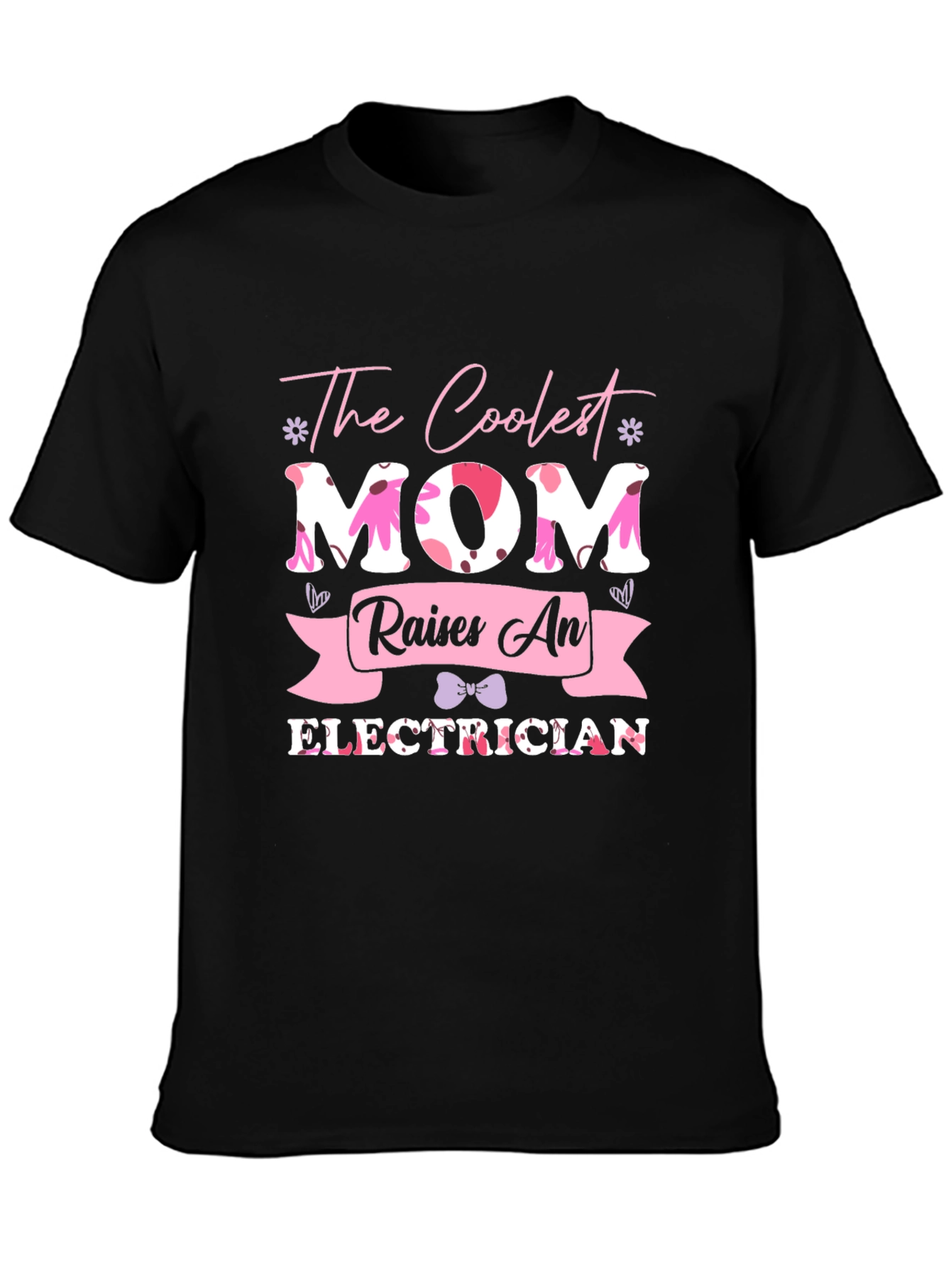 Coolest Mom Electrician T-Shirt - Mens Black Tee