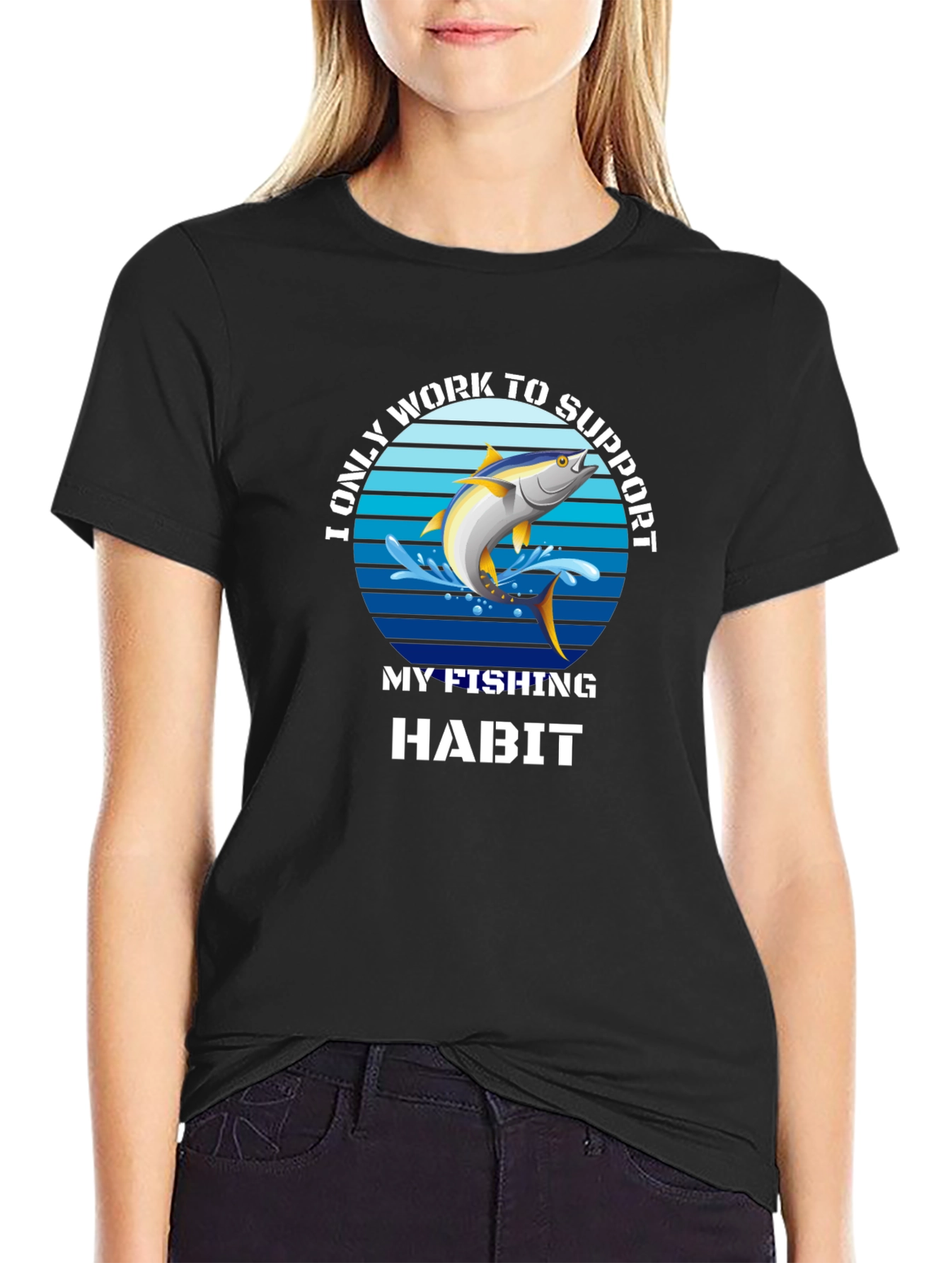 Fishing Habit T-Shirt - Funny Fishing Tee
