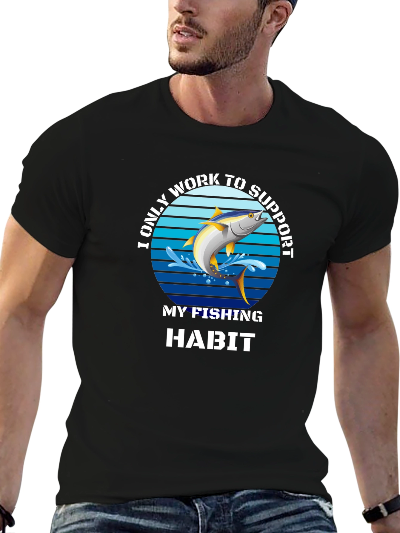 Fishing Habit T-Shirt - Funny Fishing Tee