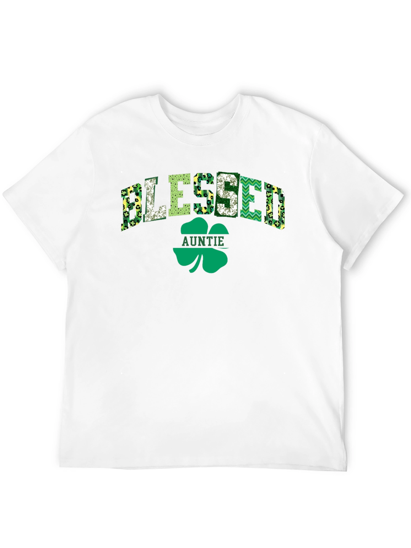 Blessed Auntie St. Patricks Day Graphic Tee