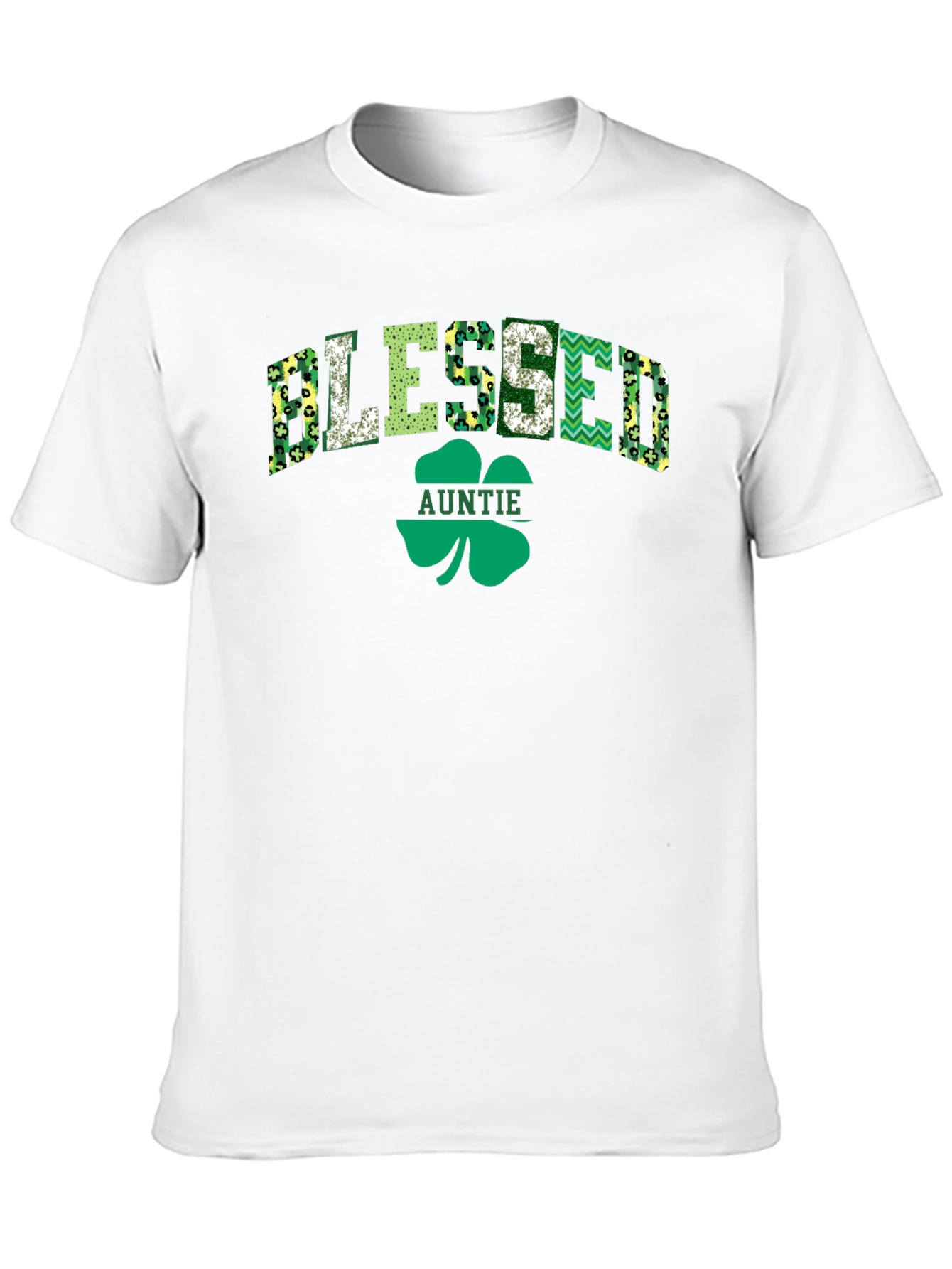 Blessed Auntie St. Patricks Day Graphic Tee