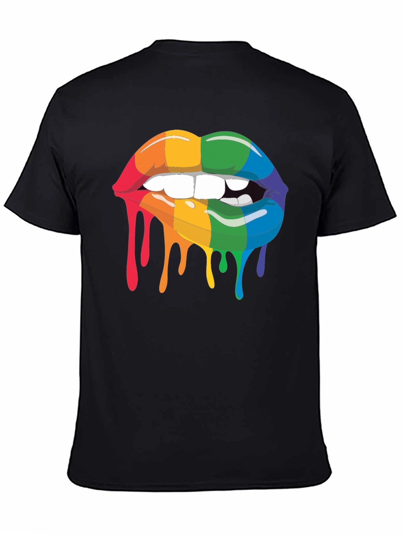 Rainbow Lips Graphic T-Shirt - Pride Fashion