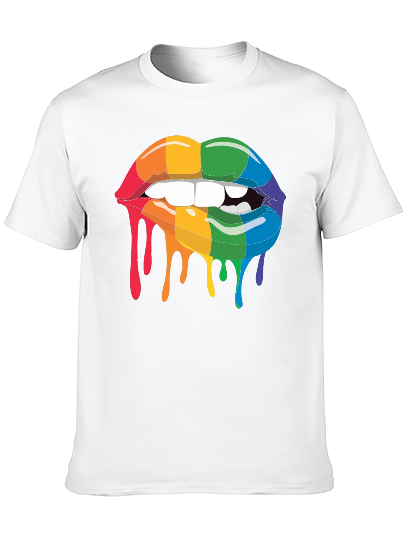 Rainbow Lips Graphic T-Shirt - Pride Fashion