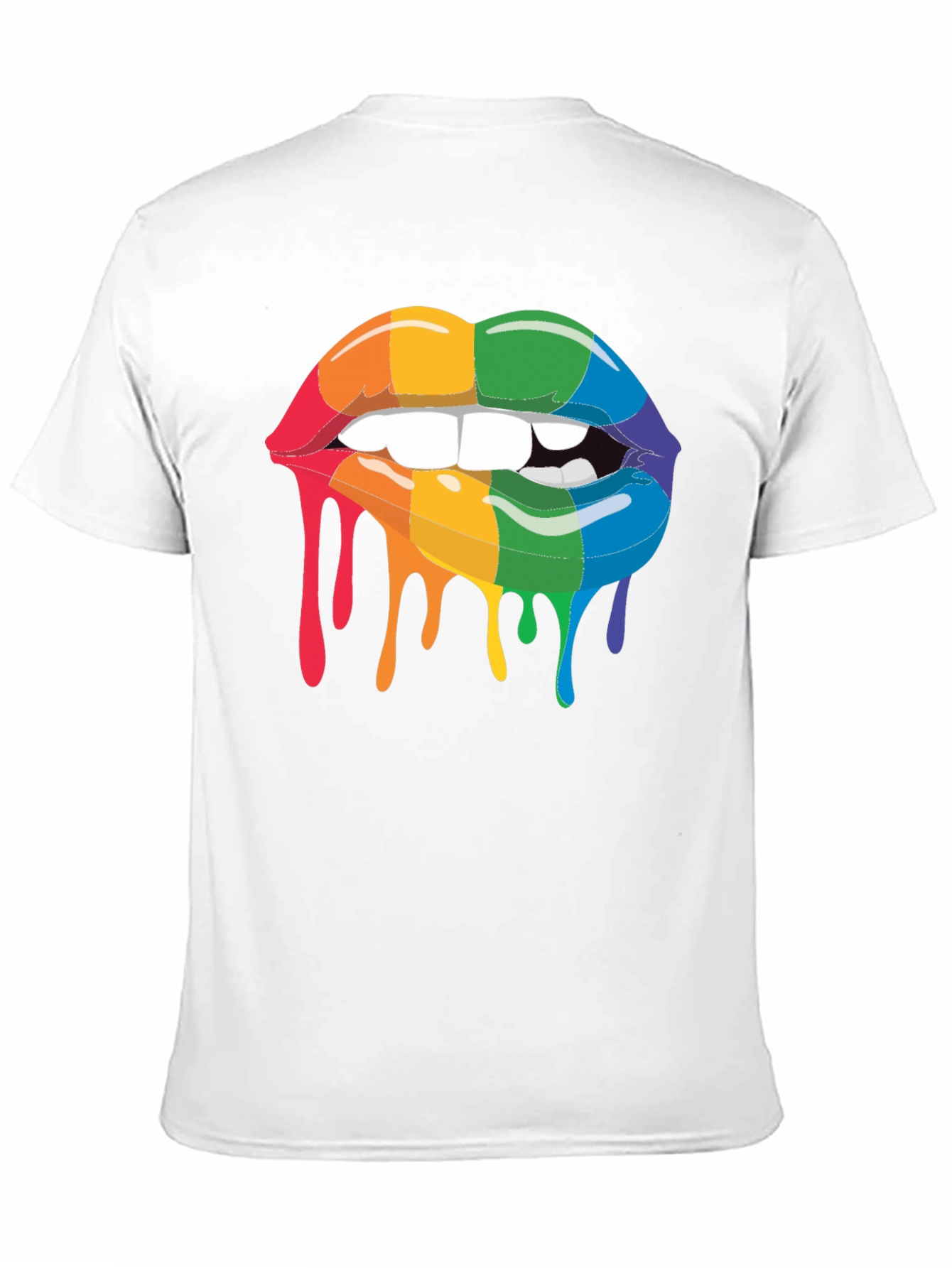 Rainbow Lips Graphic T-Shirt - Pride Fashion