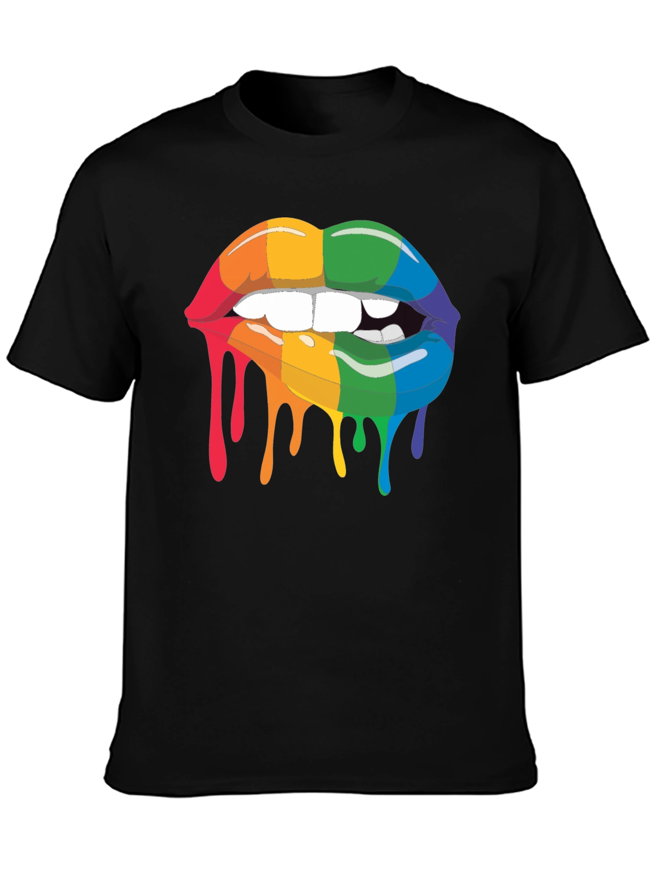 Rainbow Lips Graphic T-Shirt - Pride Fashion