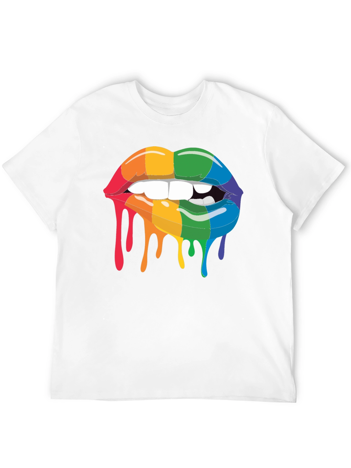 Rainbow Lips Graphic T-Shirt - Pride Fashion