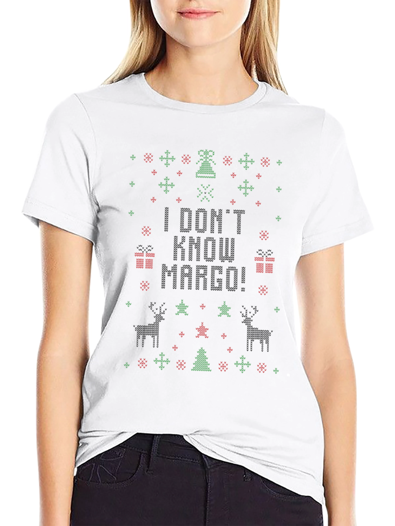 I Dont Know Margo Christmas Sweater Tee