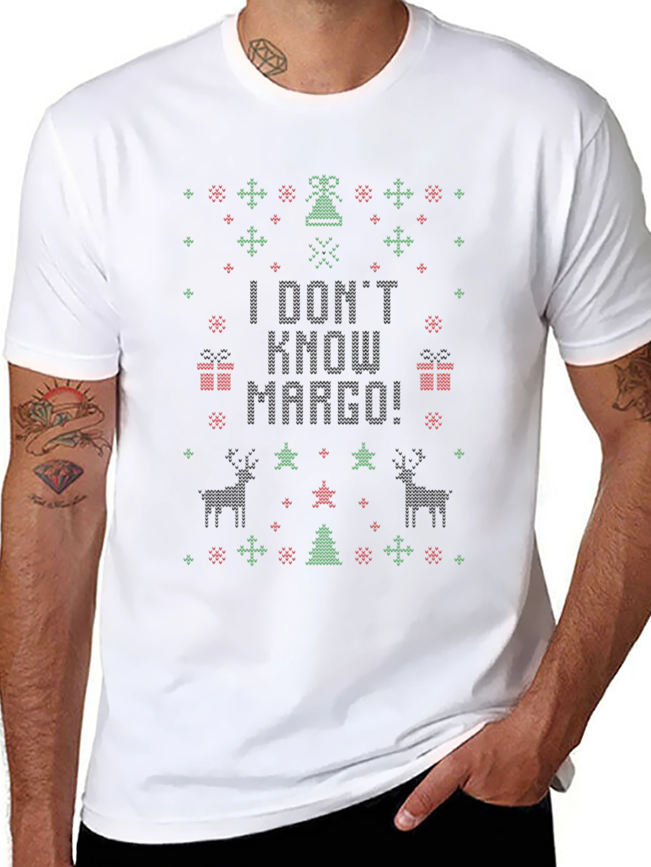 I Dont Know Margo Christmas Sweater Tee