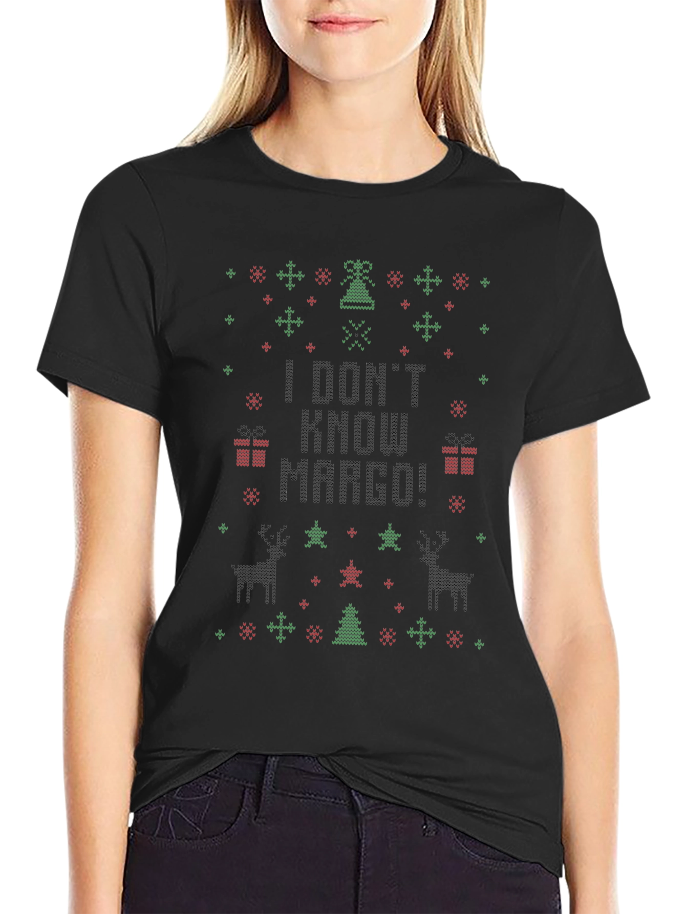 I Dont Know Margo Christmas Sweater Tee