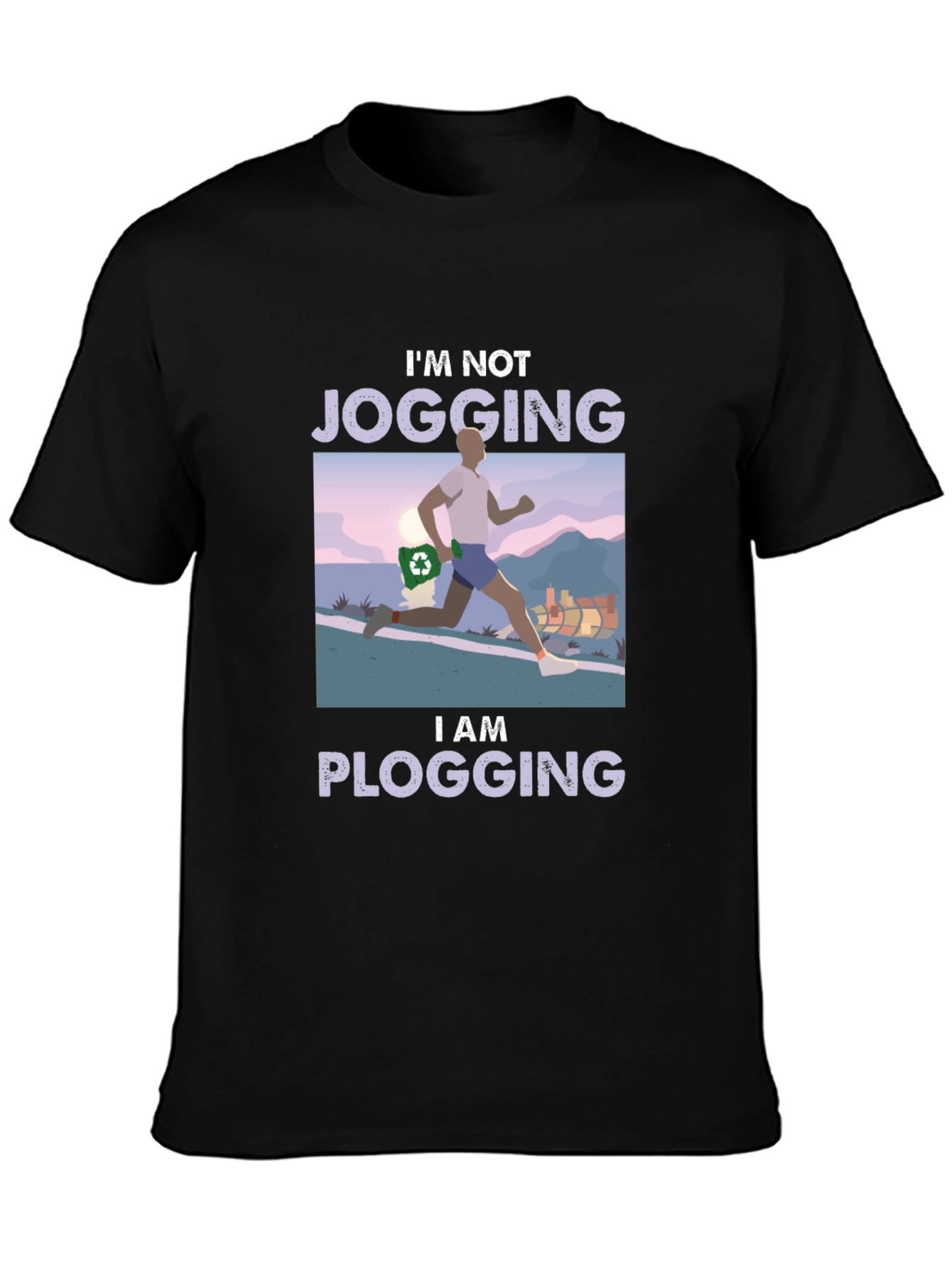 Plogging T-Shirt - Run and Clean!