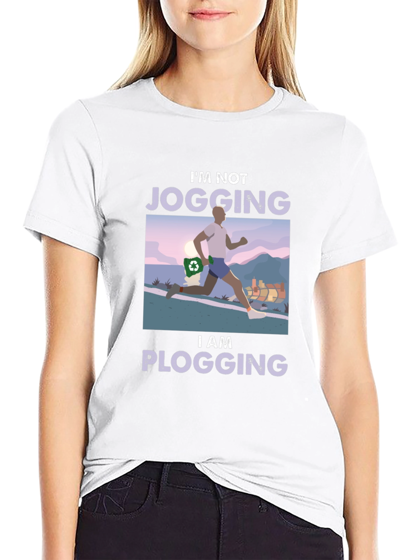 Plogging T-Shirt - Run and Clean!
