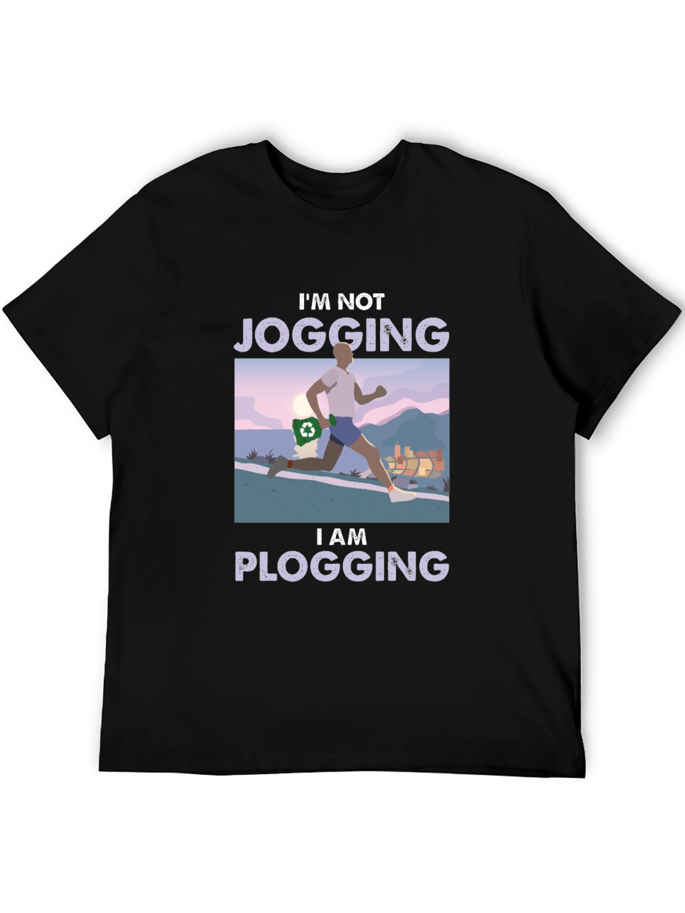 Plogging T-Shirt - Run and Clean!
